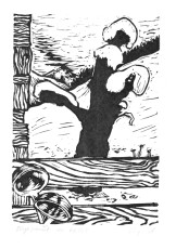 Eingeschneit im Wallis, 135mmx192mm, Weihnachten 2008